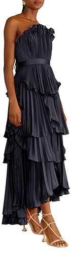 AMUR Women's Janey Tiered Shell Midi Dress