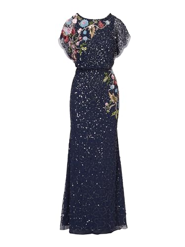 Adrianna Papell Women's Beaded Mermaid Long Dress