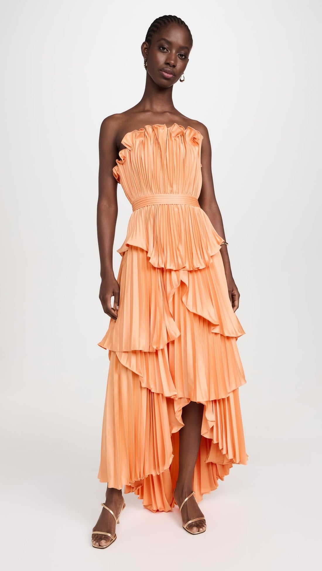 AMUR Women's Janey Tiered Shell Midi Dress