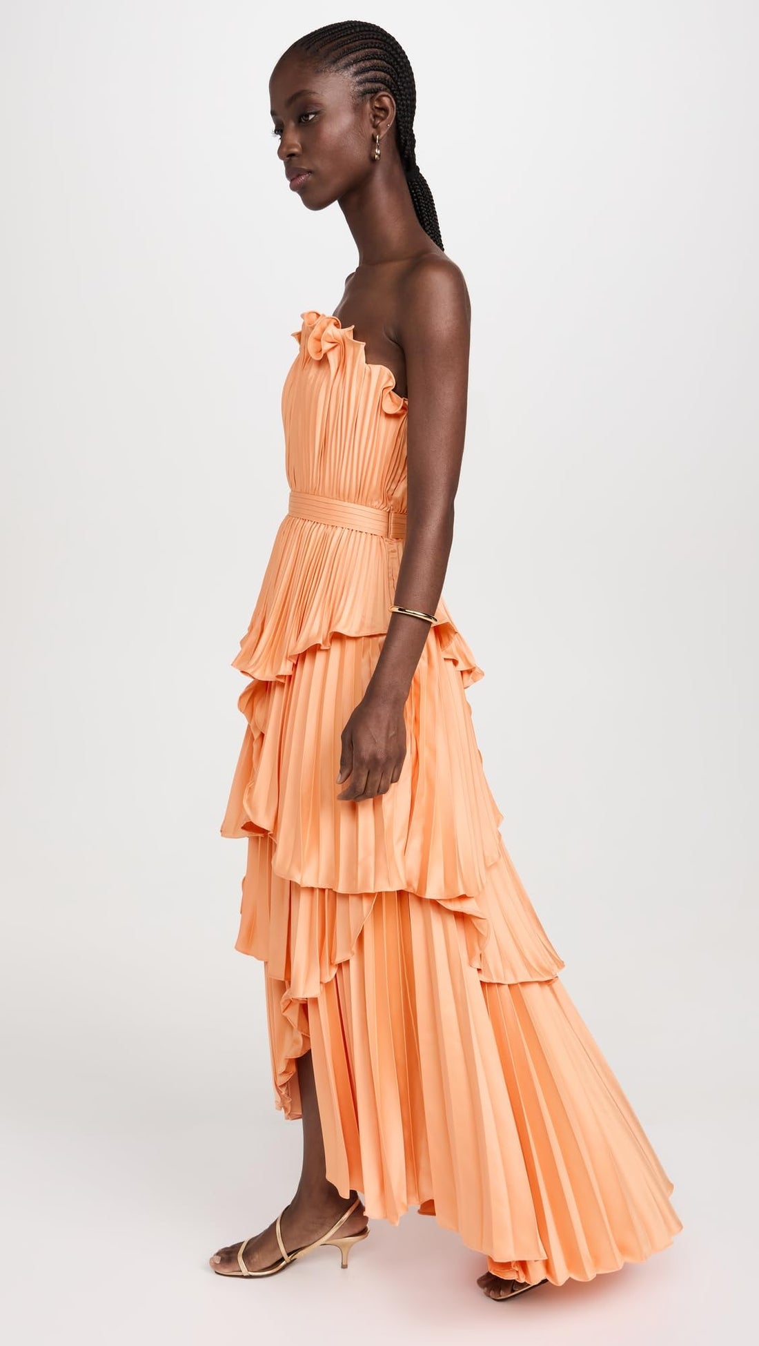 AMUR Women's Janey Tiered Shell Midi Dress