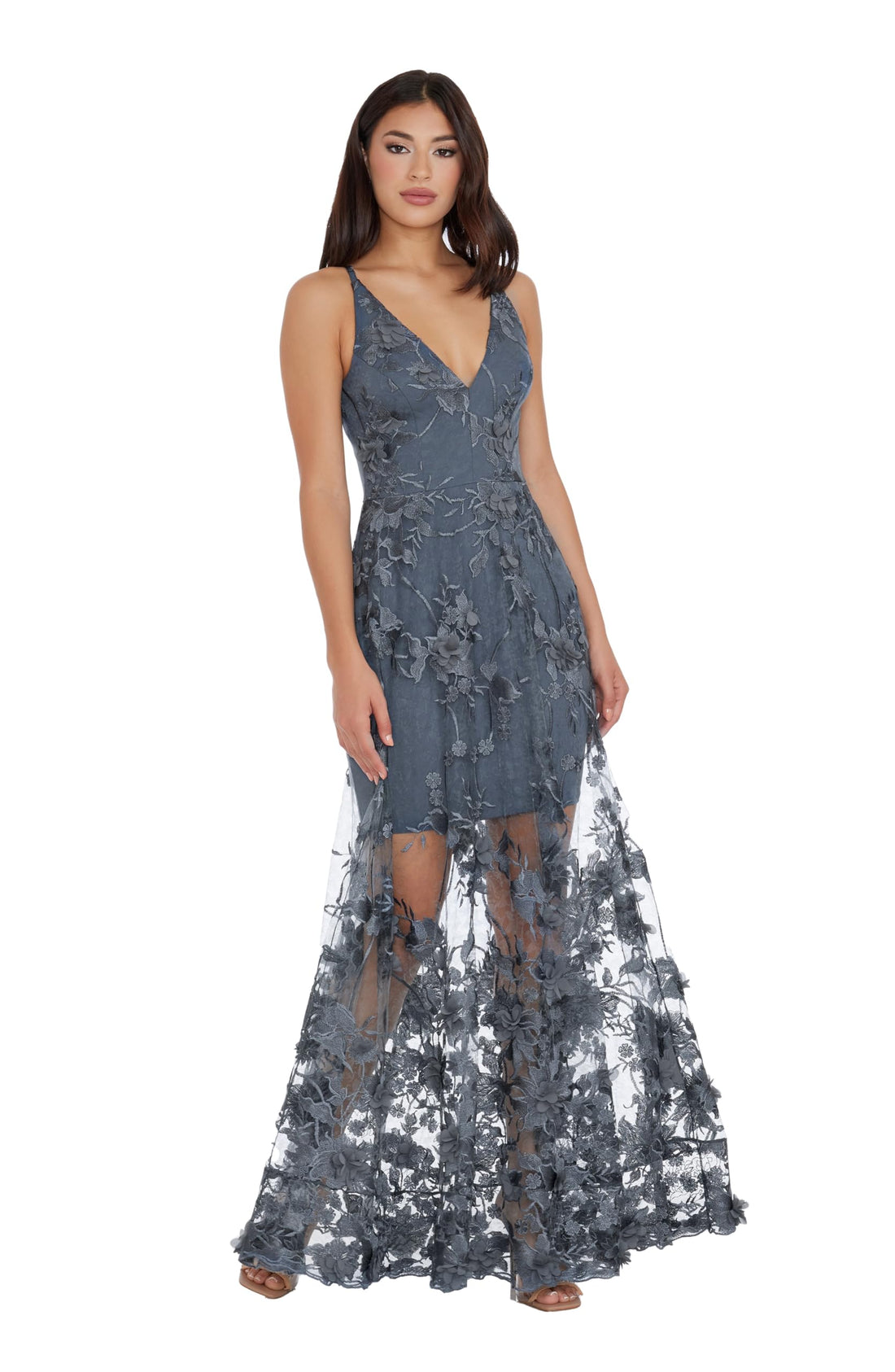 Dress the Population Women's Floral Gown