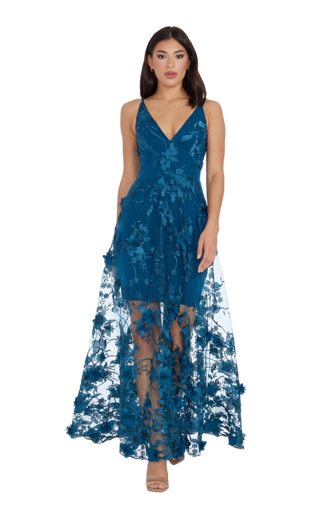 Dress the Population Women's Floral Gown