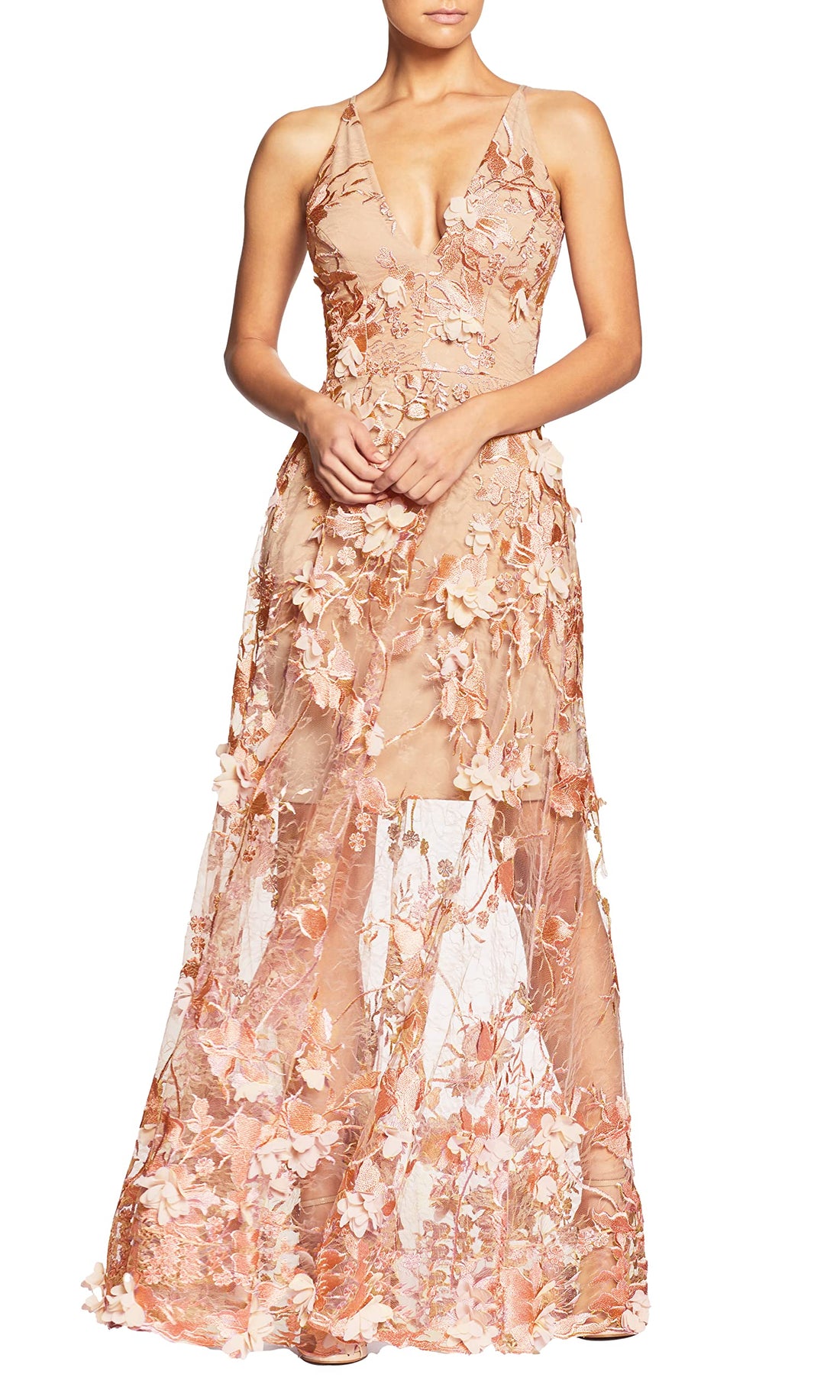 Dress the Population Women's Floral Gown