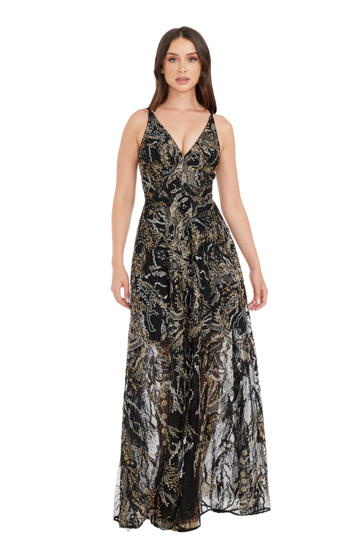 Ariyah Fit & Flare Maxi Dress