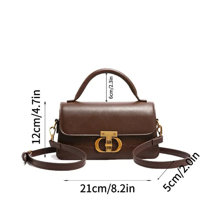 Small Leather Armpit Crossbody Bag for Women
