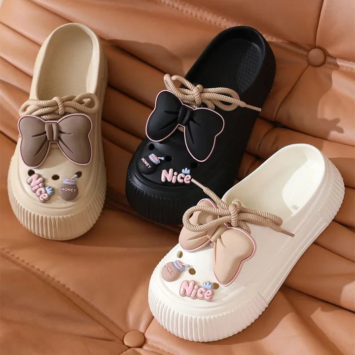 2024 Women's DIY Floral Platform Clogs