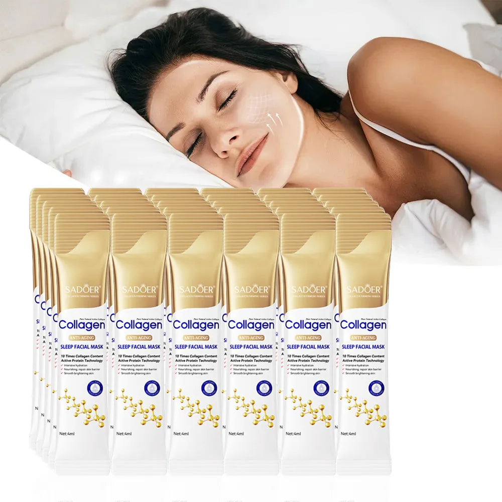 30pcs SADOER Collagen Sleeping Masks - Moisturizing & Firming