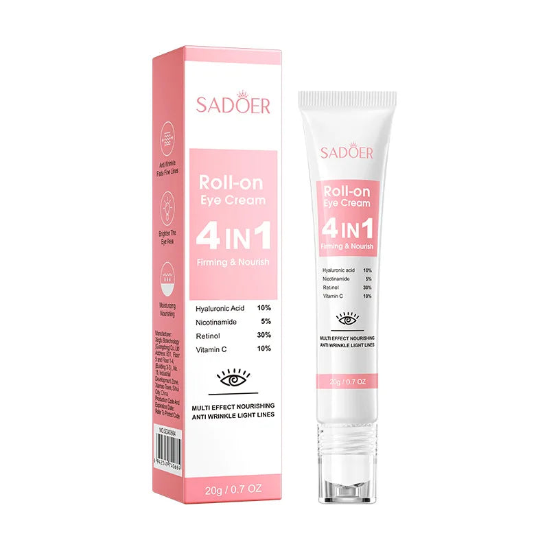 SADOER 4in1 Roll-On Eye Cream | Anti-Dark Circles & Eye Bags