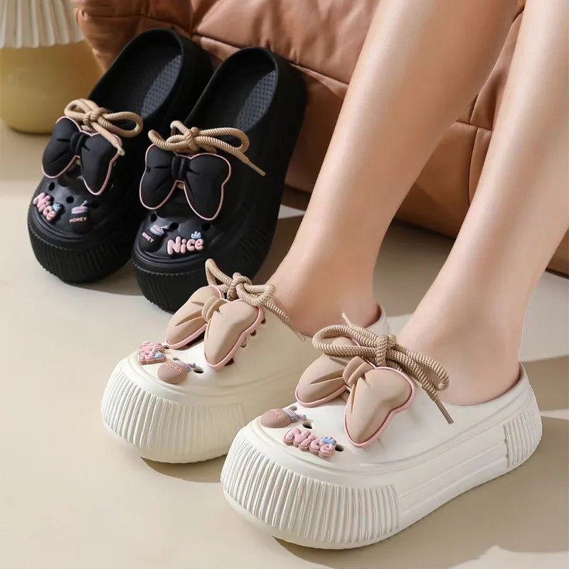2024 Women's DIY Floral Platform Clogs