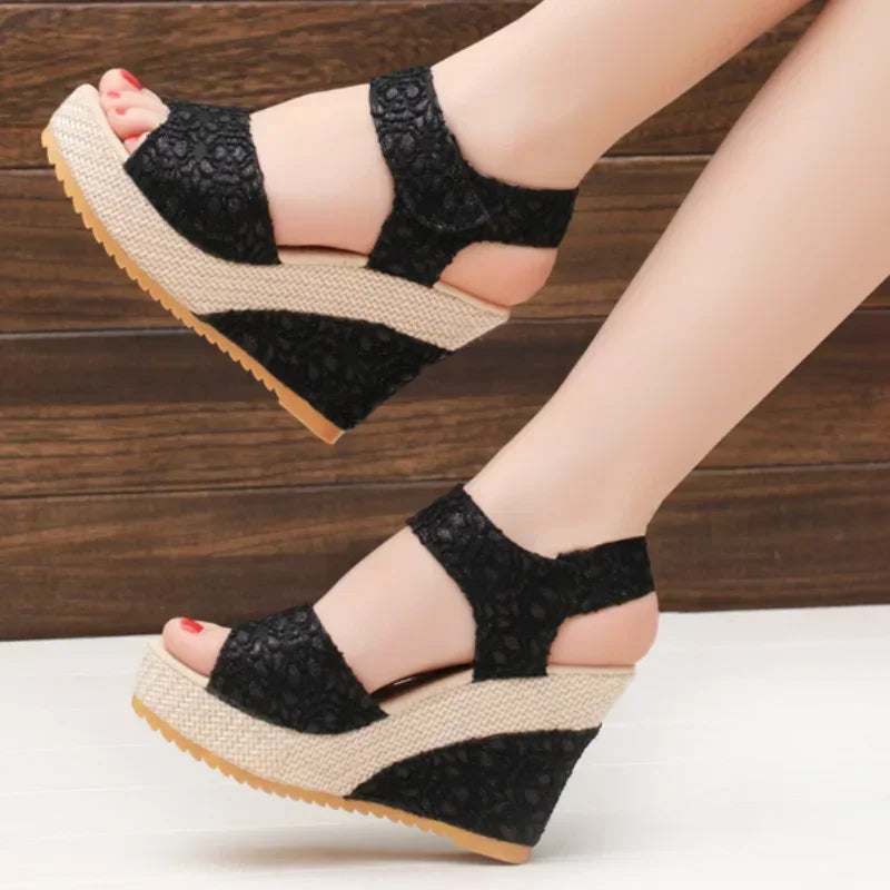 Women's 2024 Summer Mesh Wedges Sandals