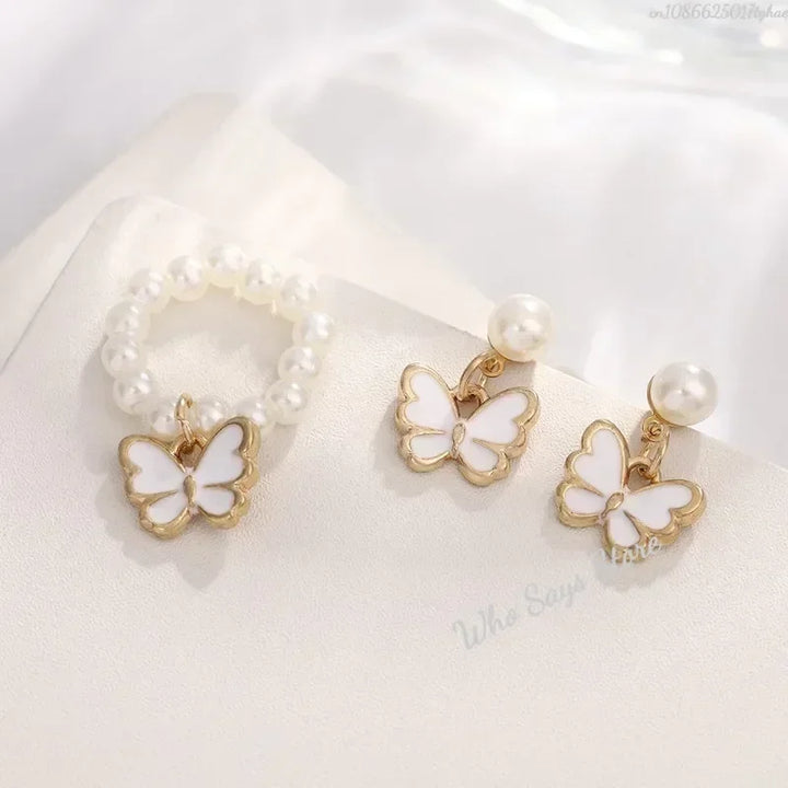 Butterfly Crystal Jewelry Set for Women