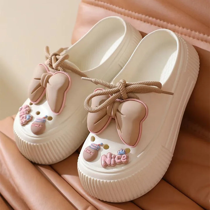 2024 Women's DIY Floral Platform Clogs