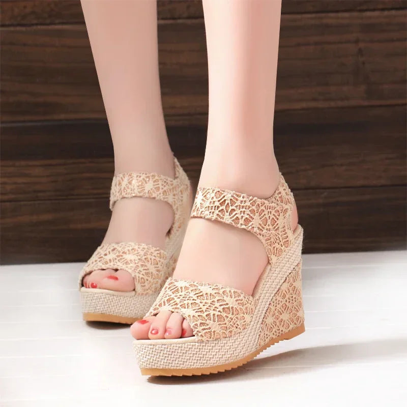 Women's 2024 Summer Mesh Wedges Sandals