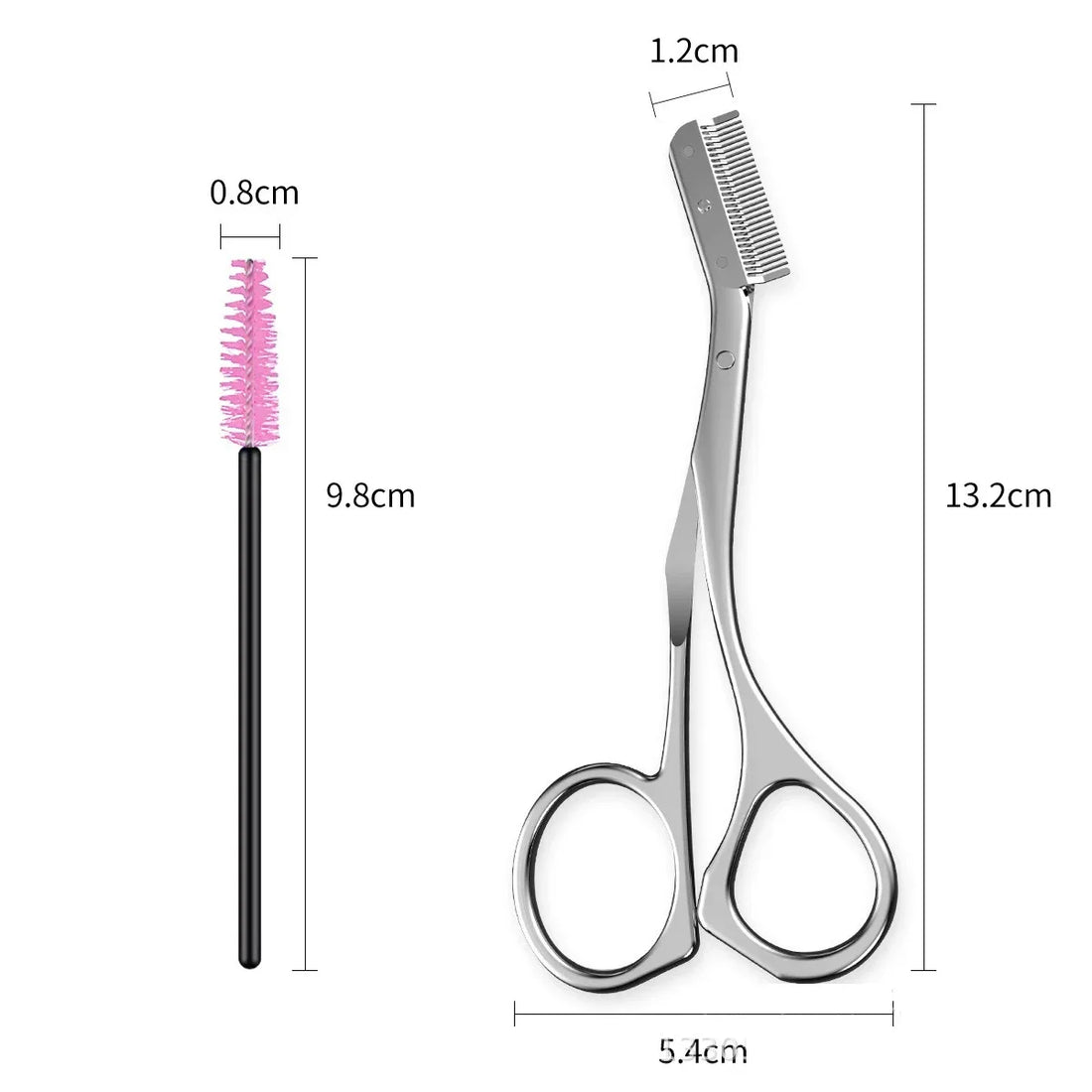 Eyebrow Scissors with Comb – Stainless Steel Trimming Tool