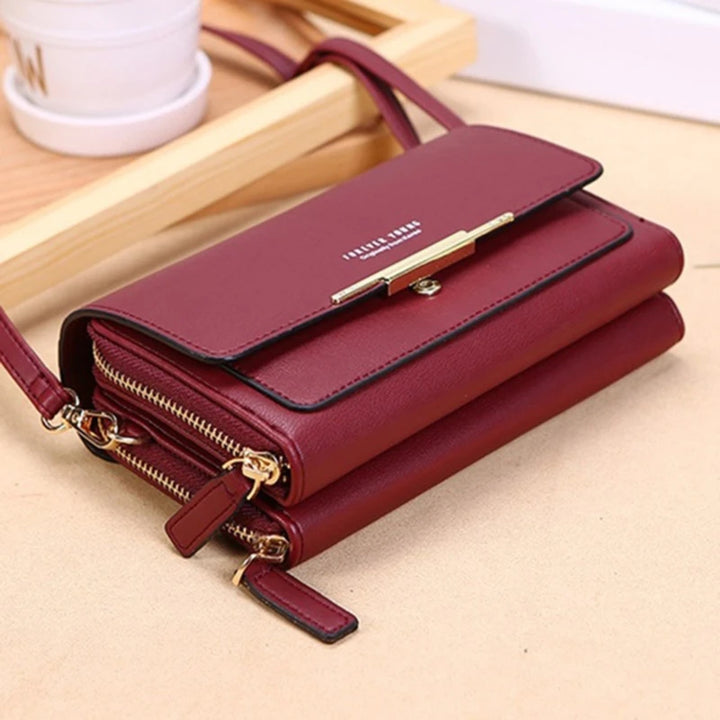 Korean Women's Multi-Card Wallet Shoulder Bag