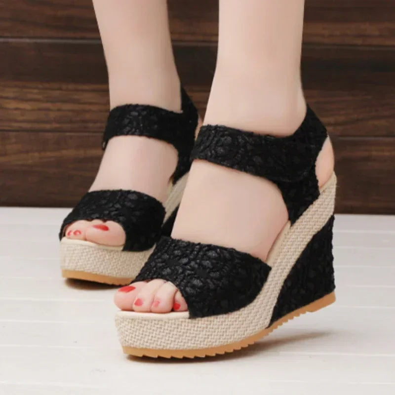 Women's 2024 Summer Mesh Wedges Sandals