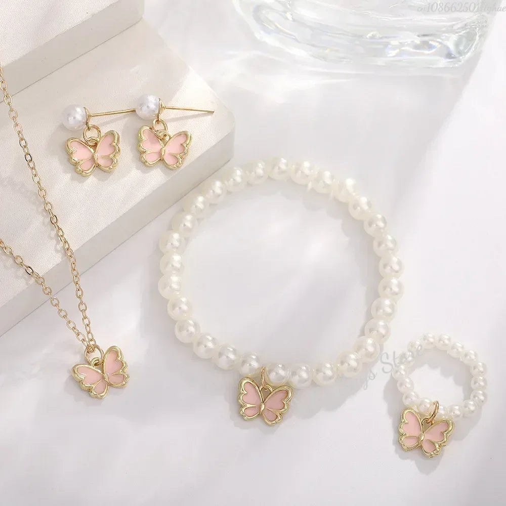 Butterfly Crystal Jewelry Set for Women