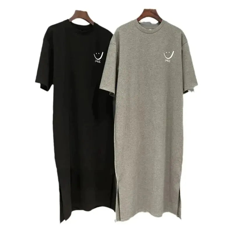 Women's Summer Short Sleeved A-Line T-Shirt Dress