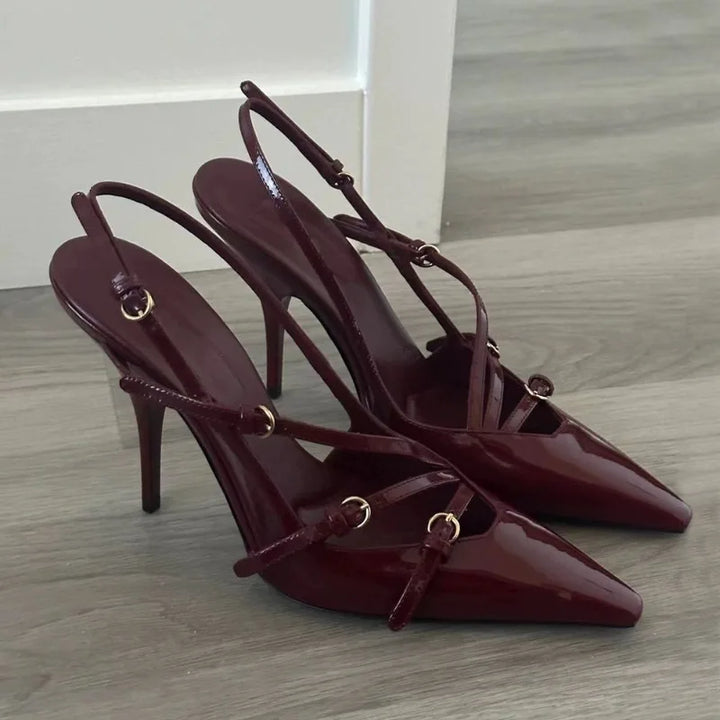 2024 Summer Sexy Hollow High Heel Sandals for Women