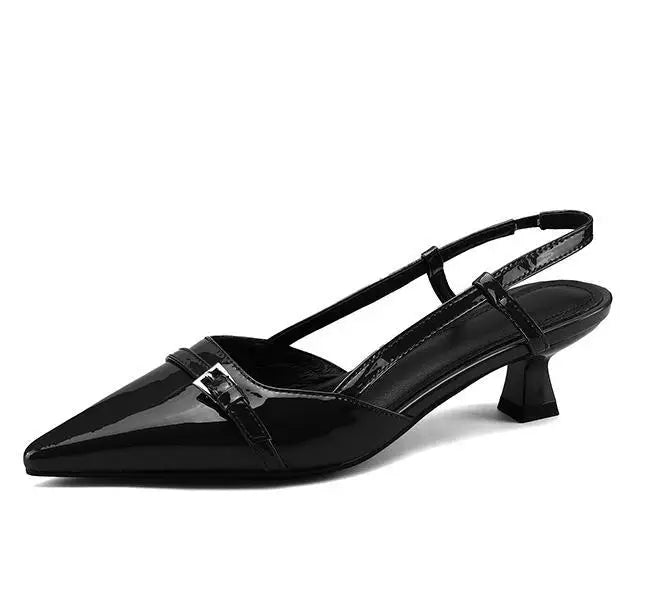 2024 Women's Patent Leather Slingback Sandals