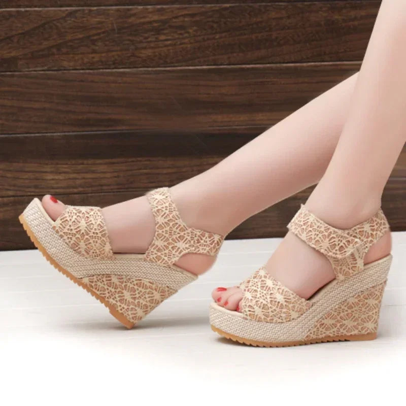 Women's 2024 Summer Mesh Wedges Sandals