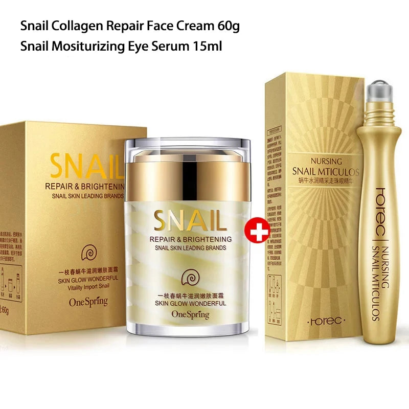 Snail Collagen Cream Set - Anti-Aging & Eye Care Combo