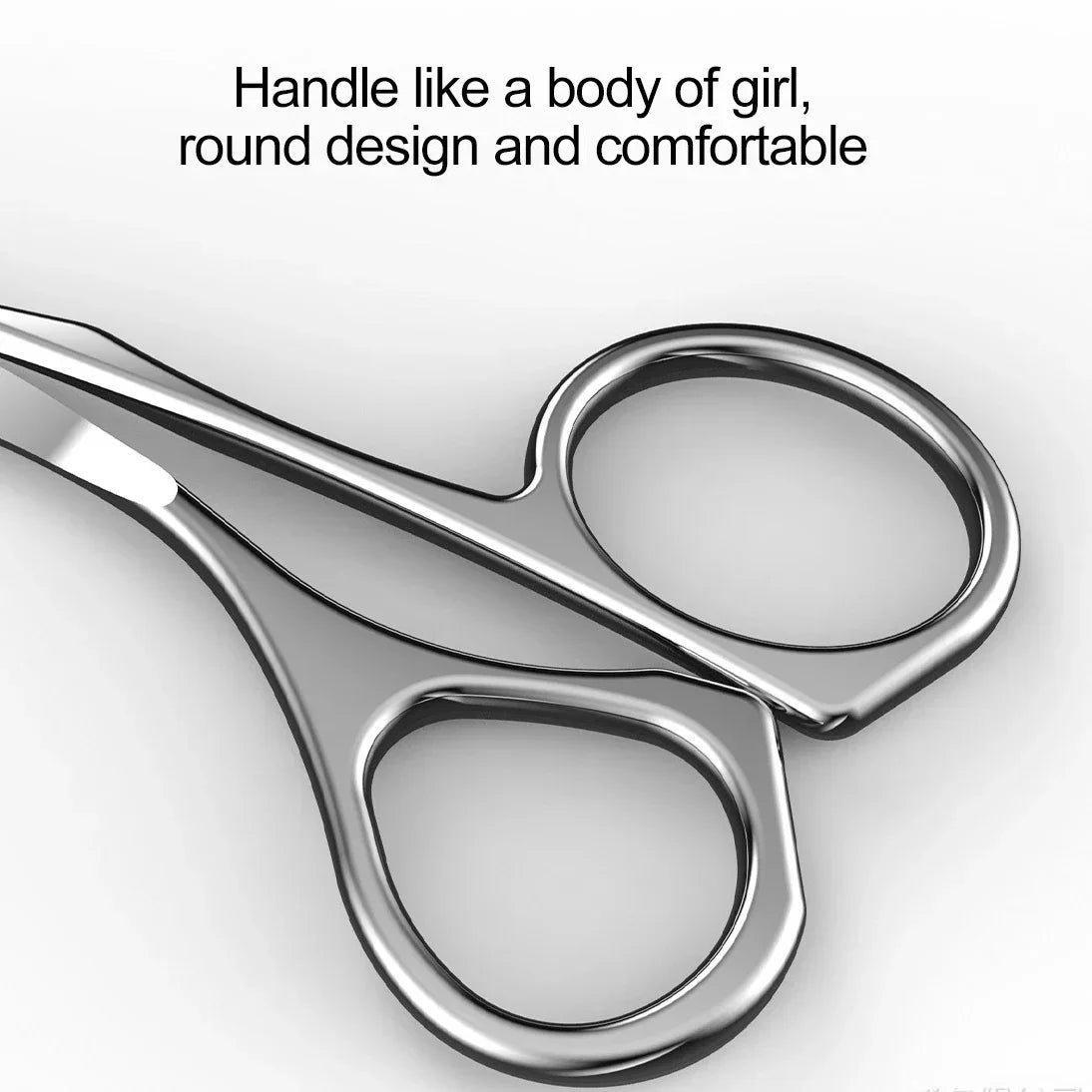 Eyebrow Scissors with Comb – Stainless Steel Trimming Tool