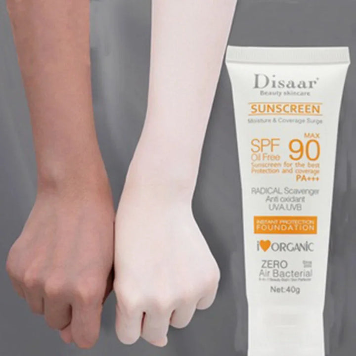 Facial Sunscreen Cream SPF 90 Whitening Moisturizing Anti-Aging