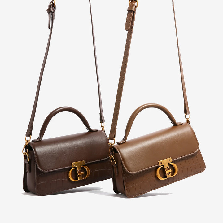 Small Leather Armpit Crossbody Bag for Women