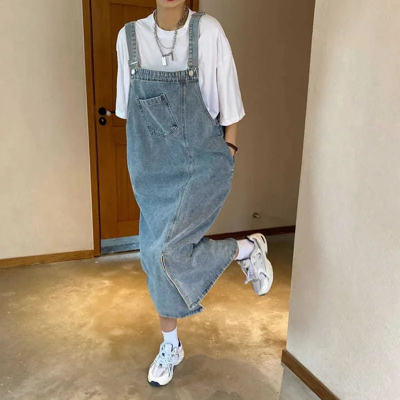Spring Summer Denim Spaghetti Strap Dress