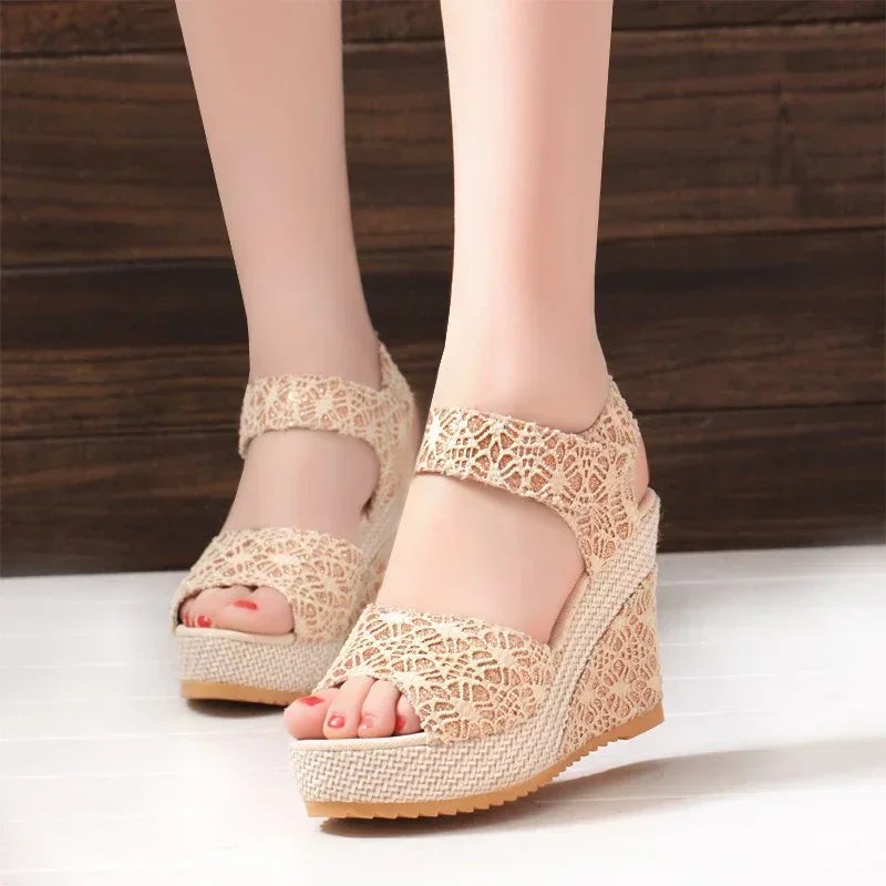 Women's 2024 Summer Mesh Wedges Sandals