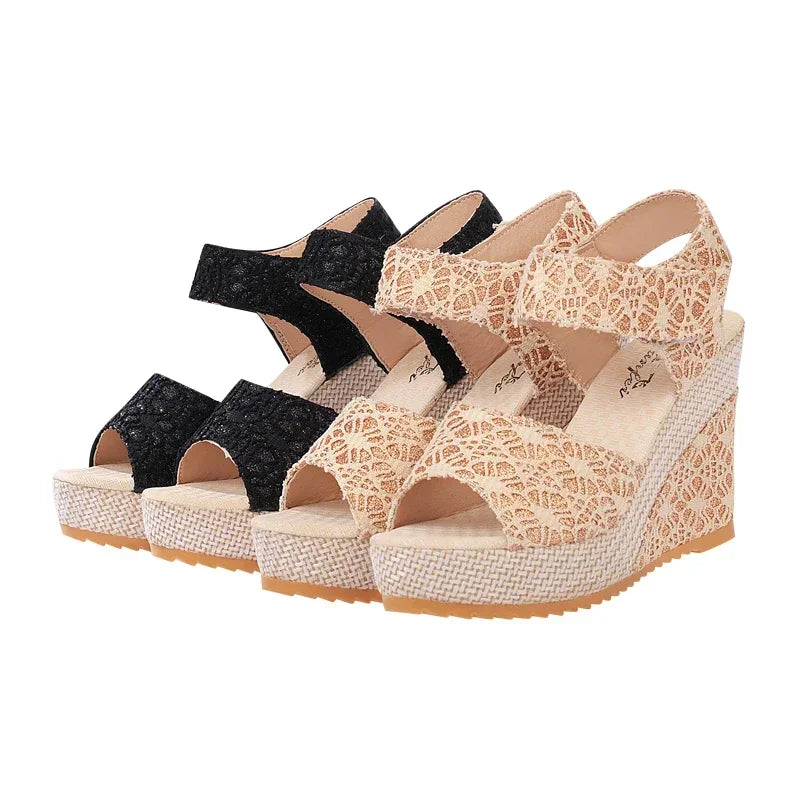 Women's 2024 Summer Mesh Wedges Sandals