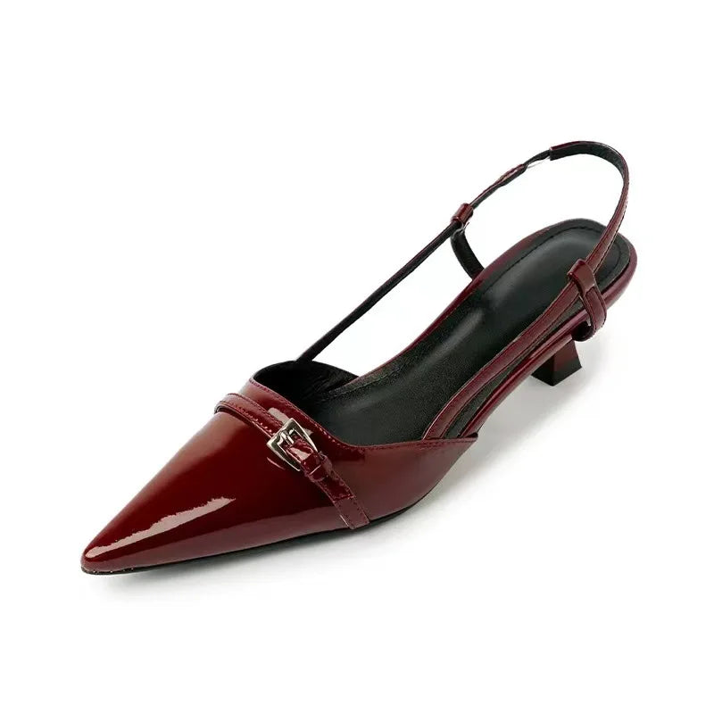 2024 Women's Patent Leather Slingback Sandals