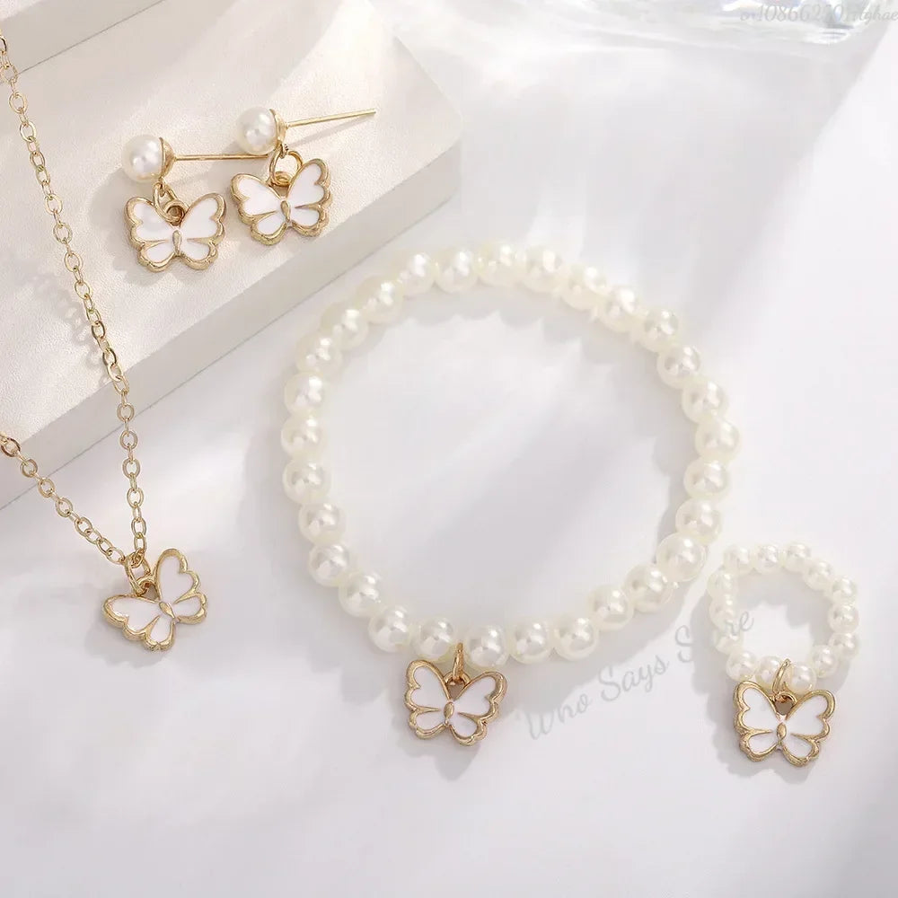 Butterfly Crystal Jewelry Set for Women
