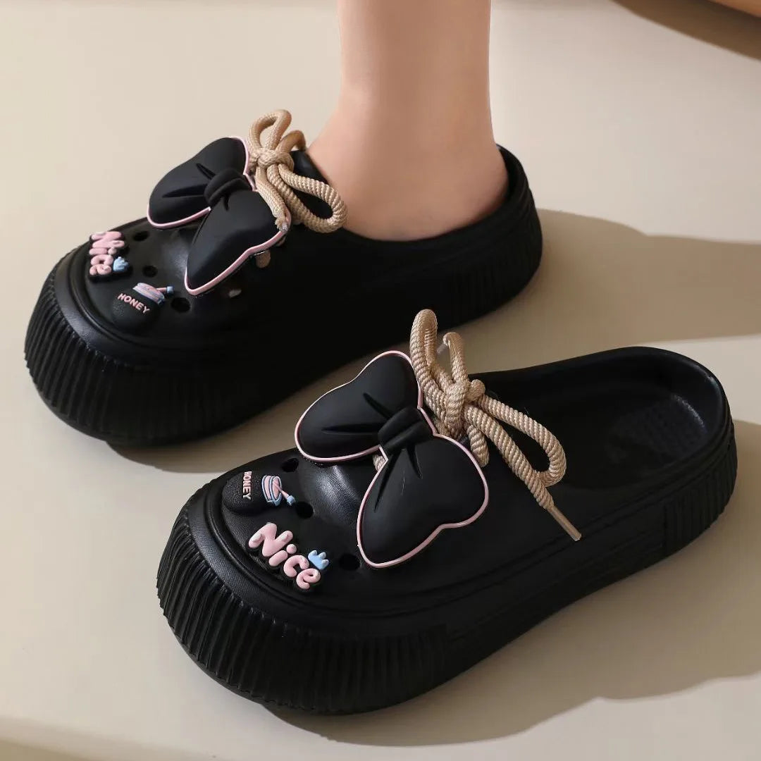 2024 Women's DIY Floral Platform Clogs