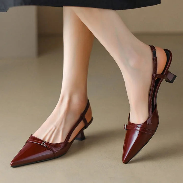 2024 Women's Patent Leather Slingback Sandals