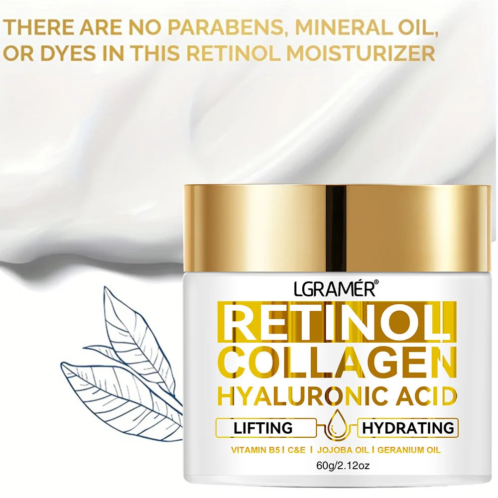 Retinol Anti-Aging Face Cream with Collagen & Hyaluronic Acid
