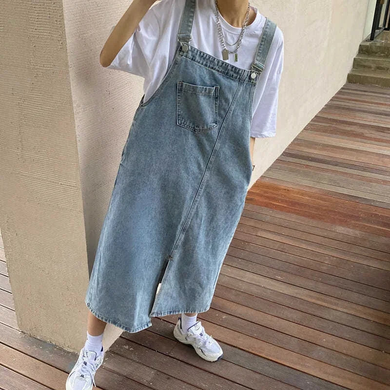 Spring Summer Denim Spaghetti Strap Dress