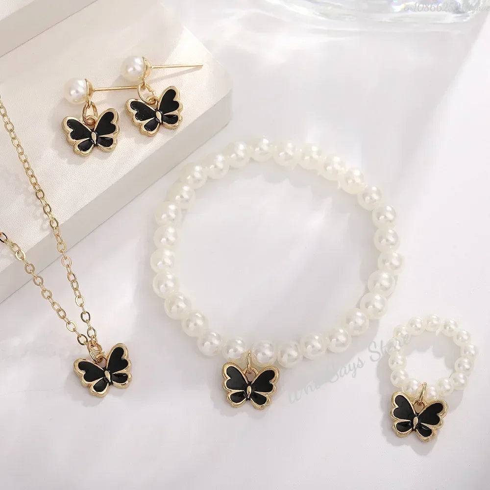Butterfly Crystal Jewelry Set for Women